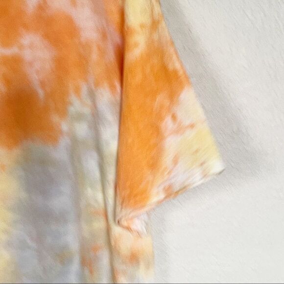 Lulus Orange Boxy Fit Oversized Cropped T-Shirt Size XS Casual Summer - Picture 4 of 7